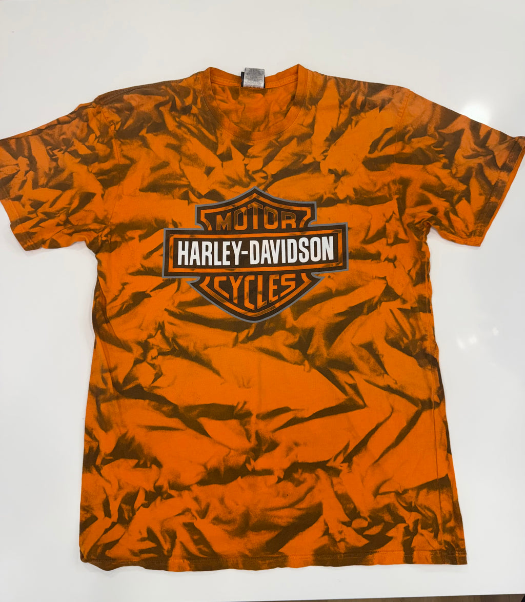Orange tie dye tee