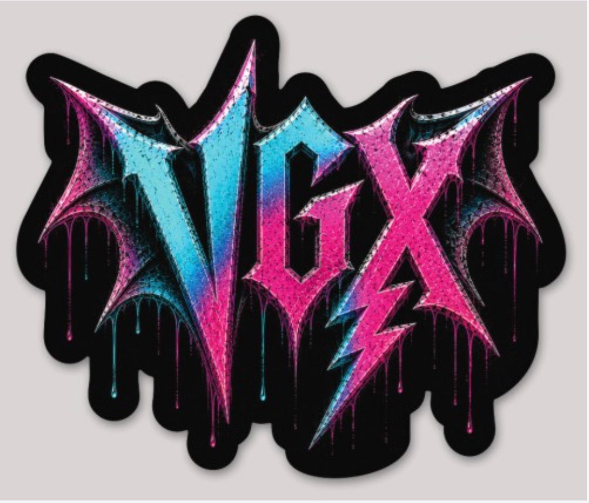 Miami vice bat sticker