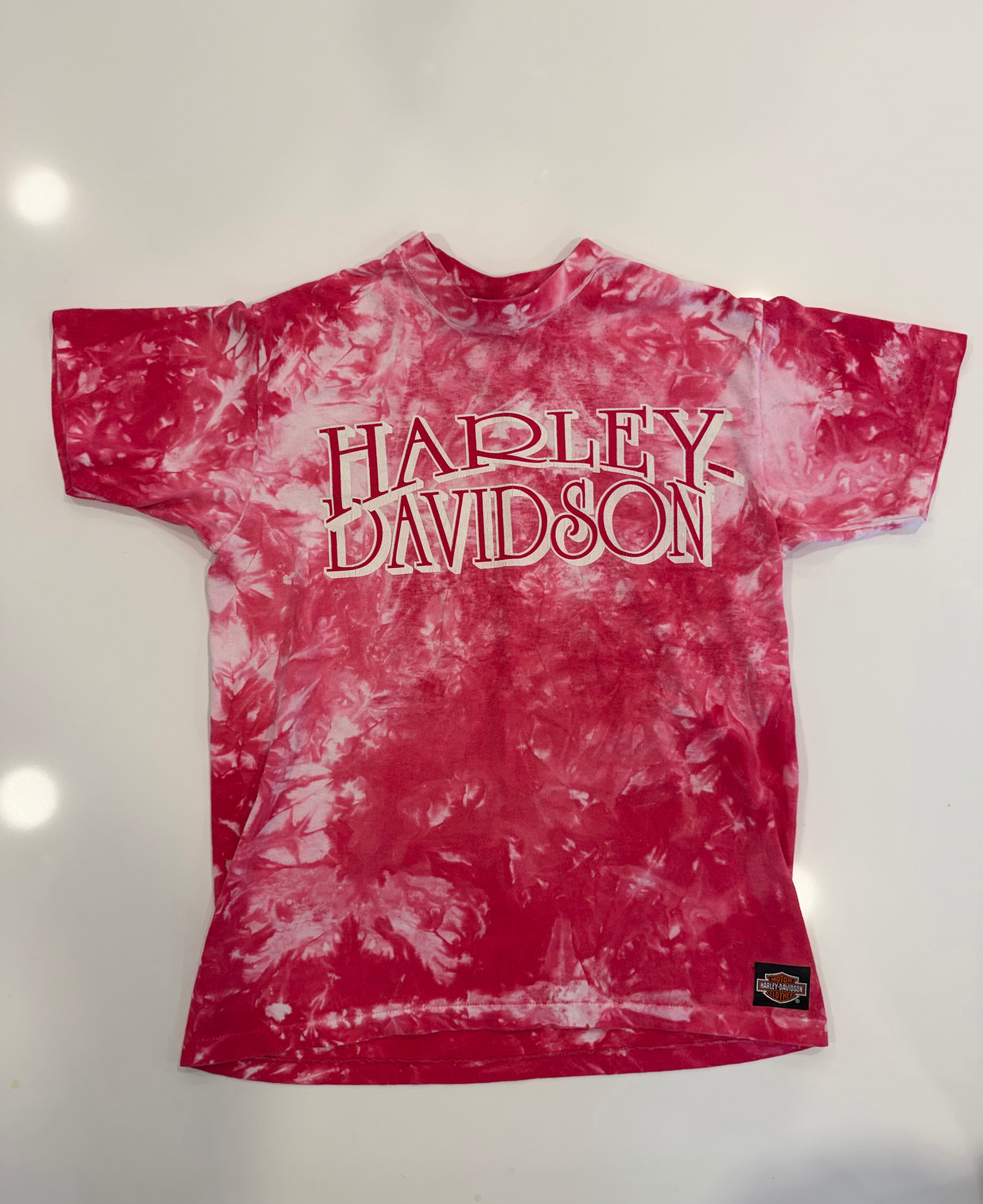Elkhart Indiana pink tie dye tee