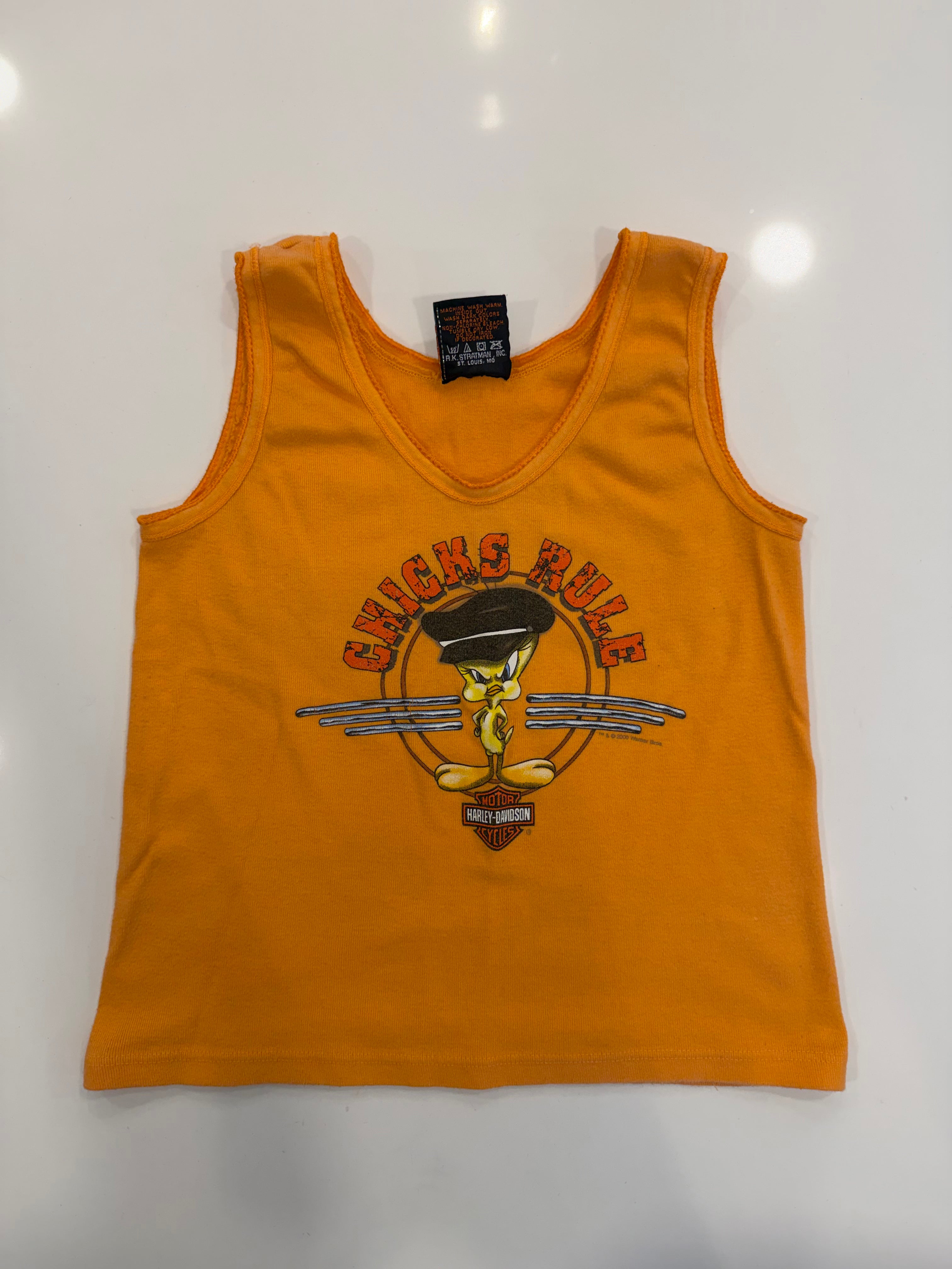 Chicks rule tweety bird tank