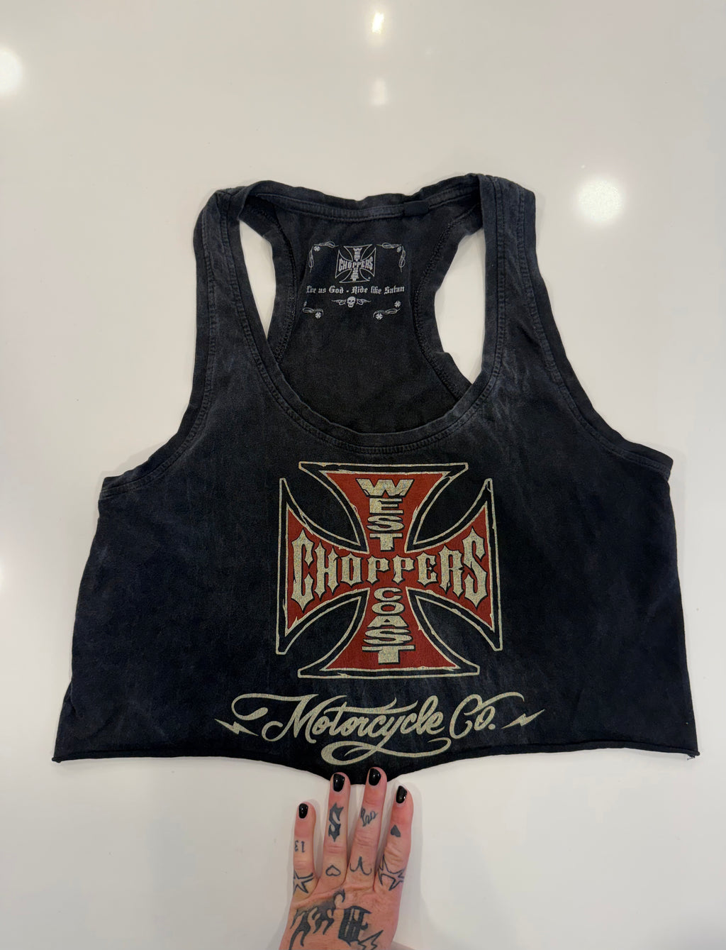 West Coast choppers womens racer back tank