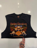 St. Augustine FL flaming pin up girls cropped tank