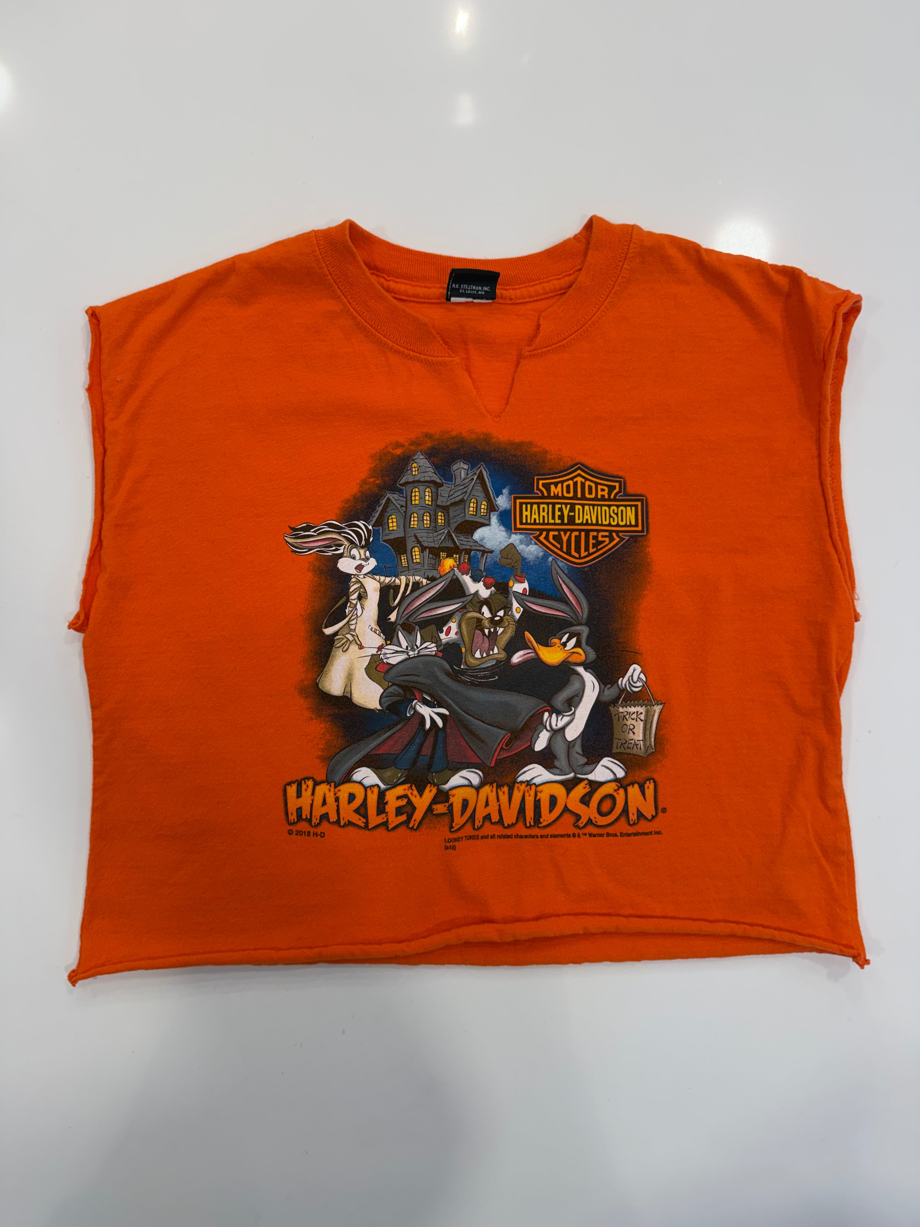 Halloween Looney Tunes cropped tee