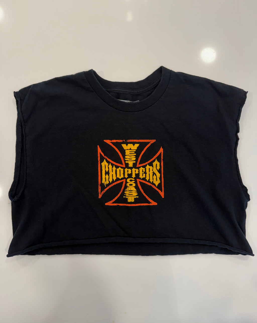 Snake West Coast choppers cropped tee