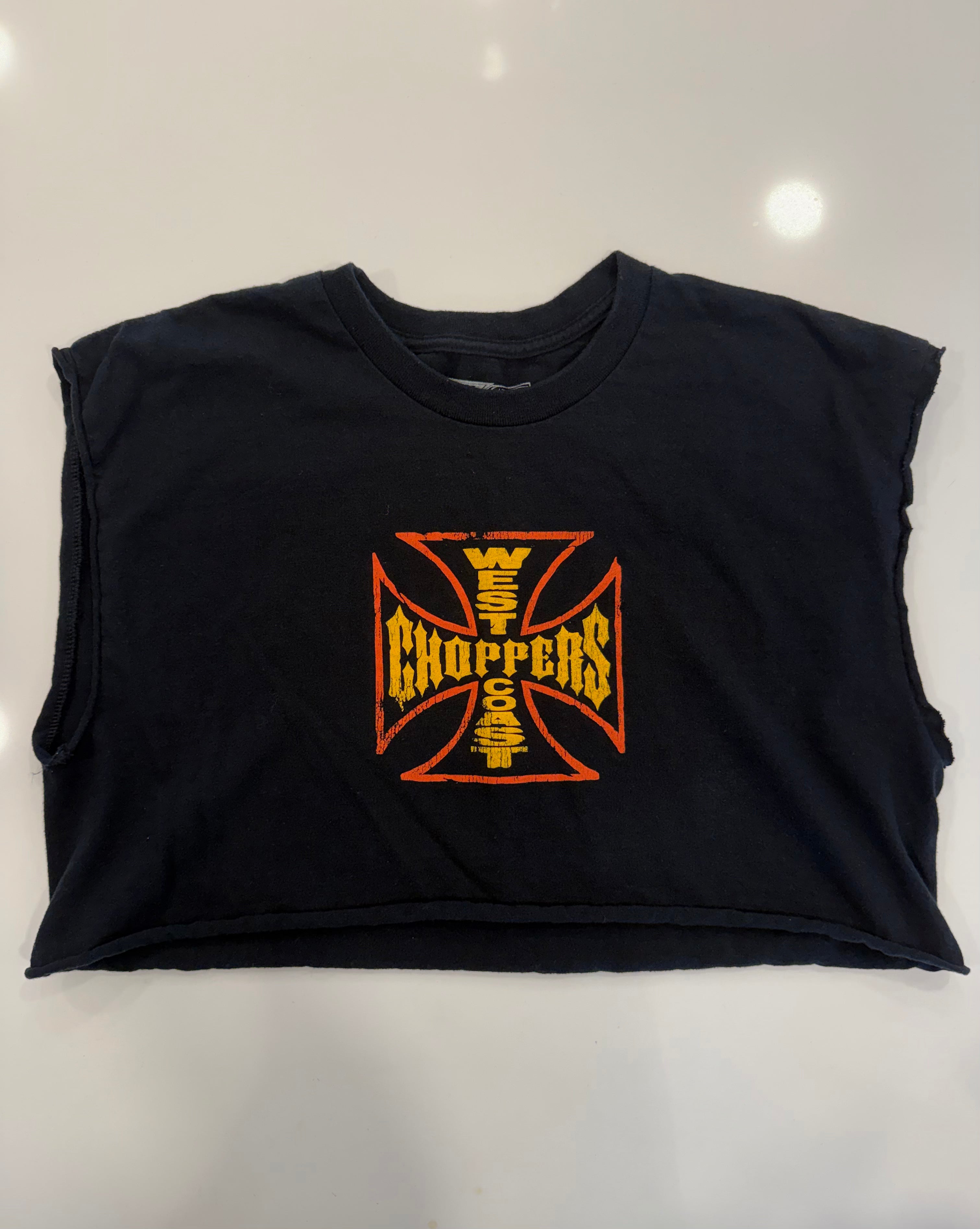 Snake West Coast choppers cropped tee