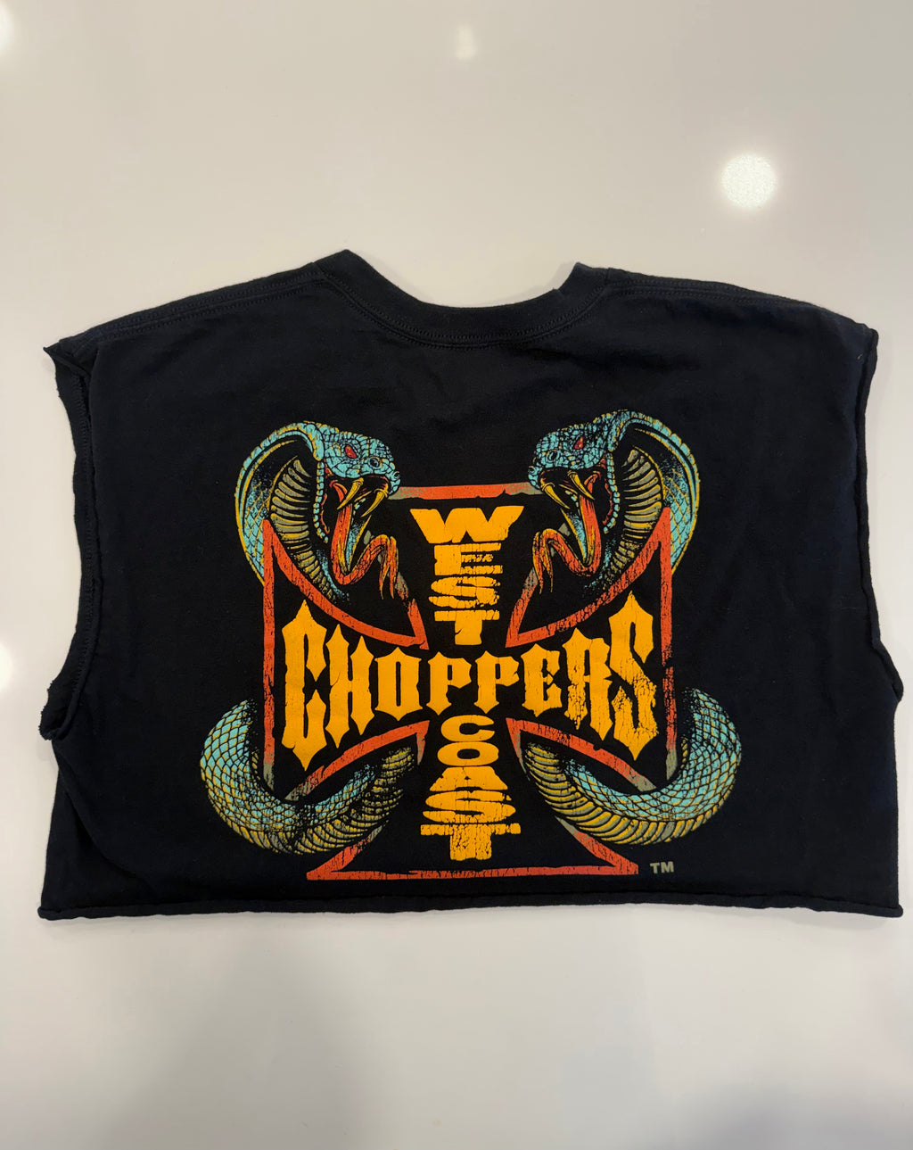 Snake West Coast choppers cropped tee