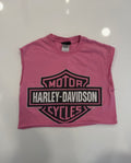 San Antonio TX pink cropped tee