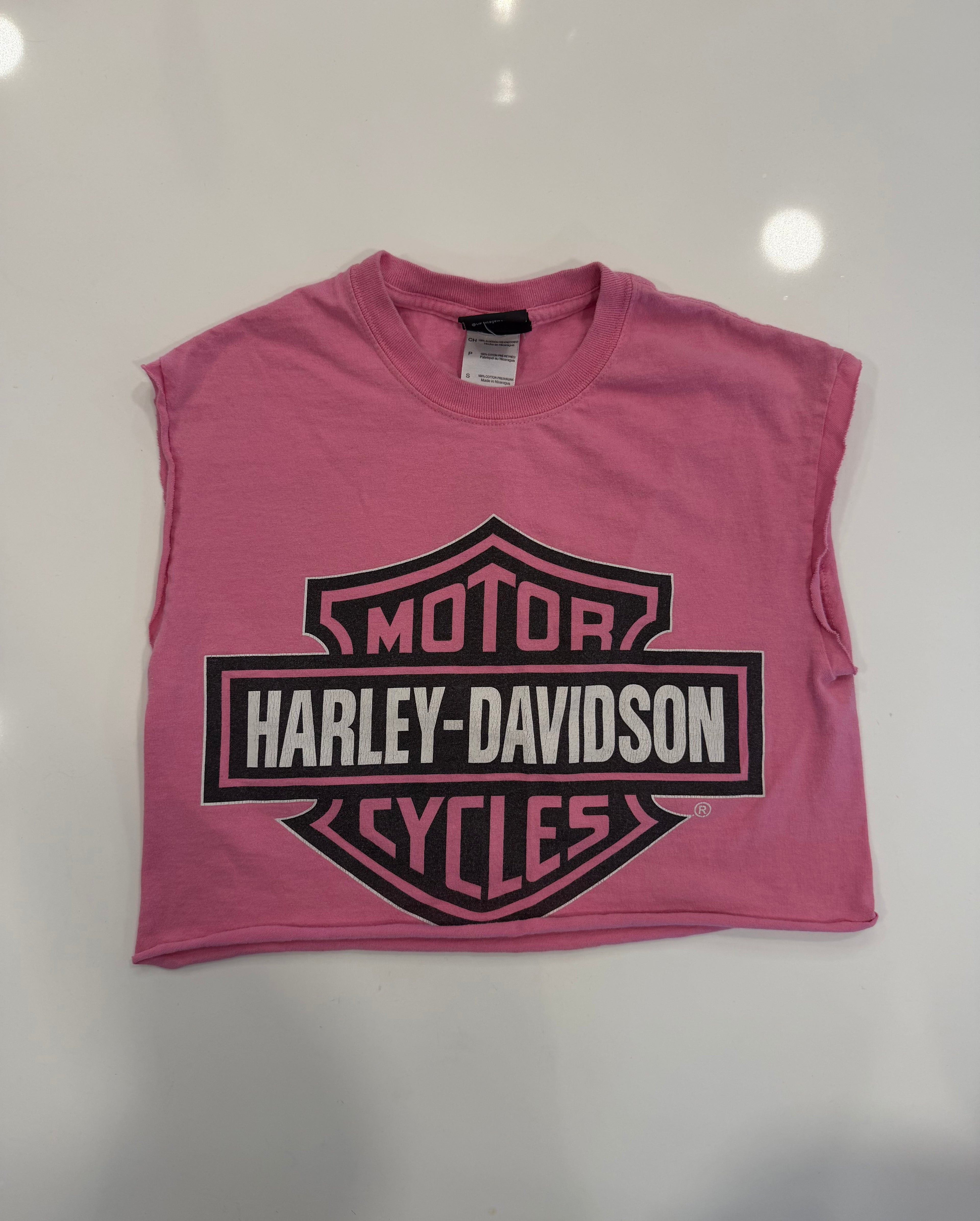 San Antonio TX pink cropped tee