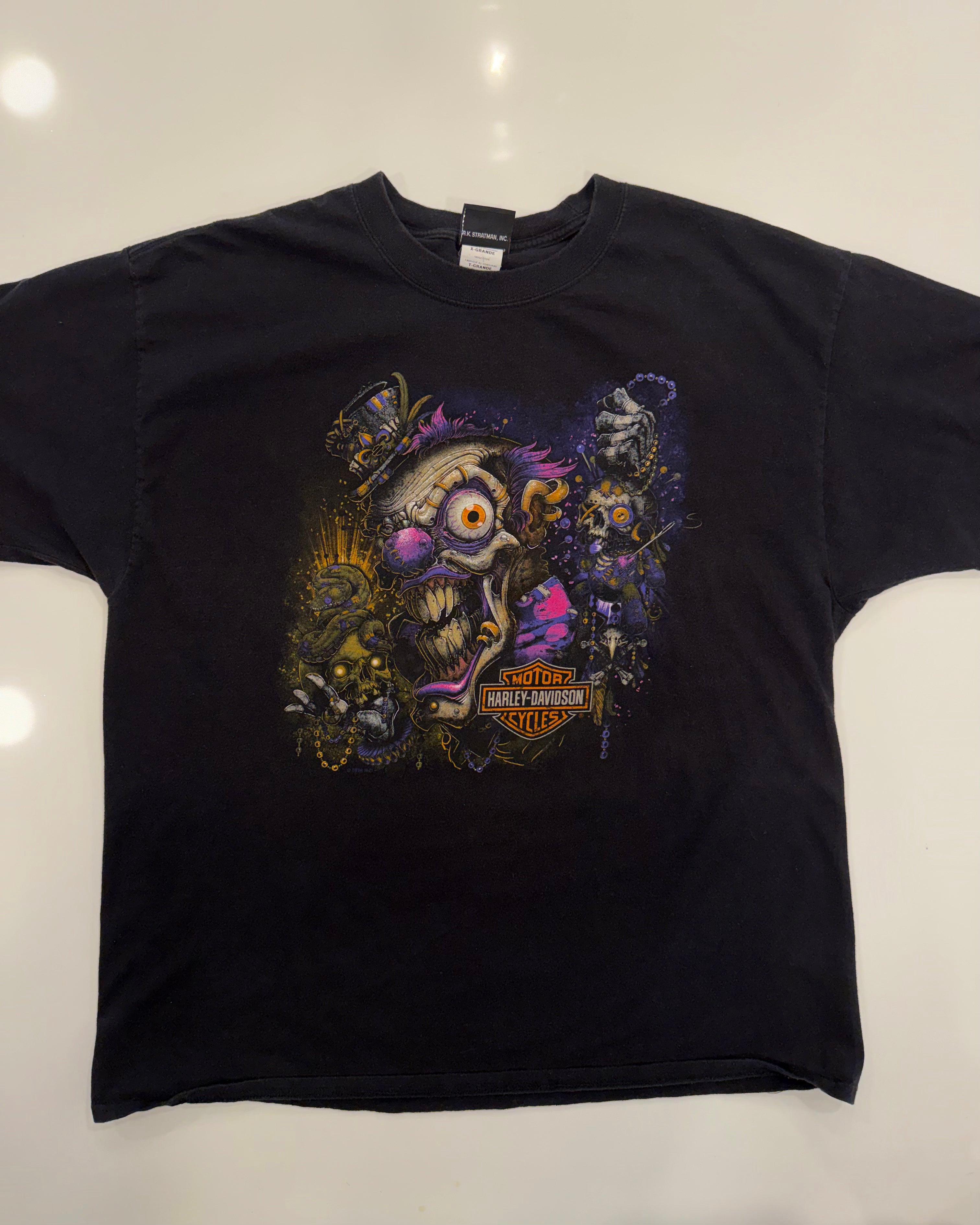 Purple creepy clown tee