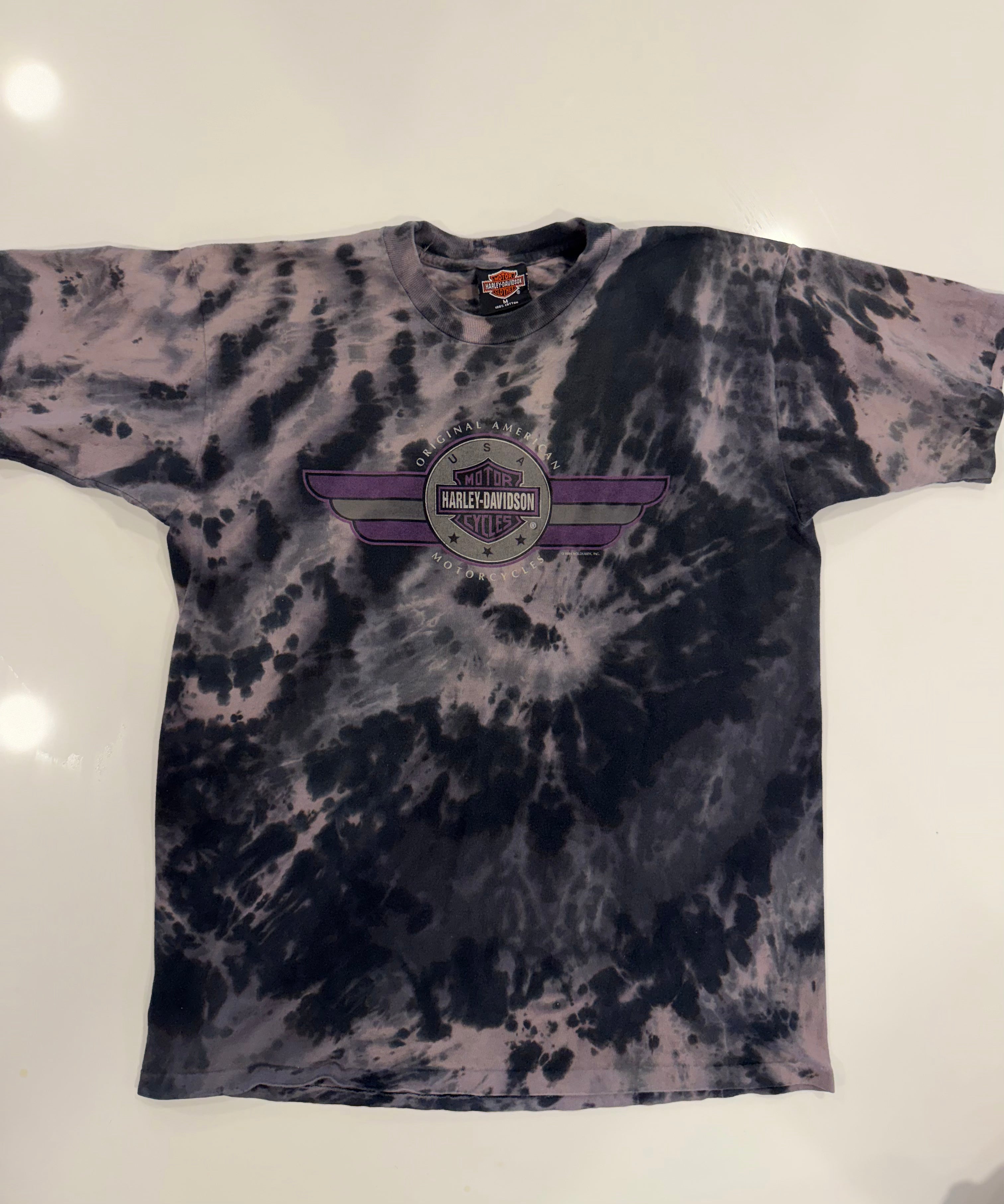 Ohio purple tie dye tee