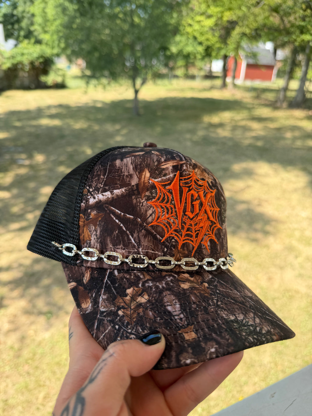 Silver chain hat chain (#2)