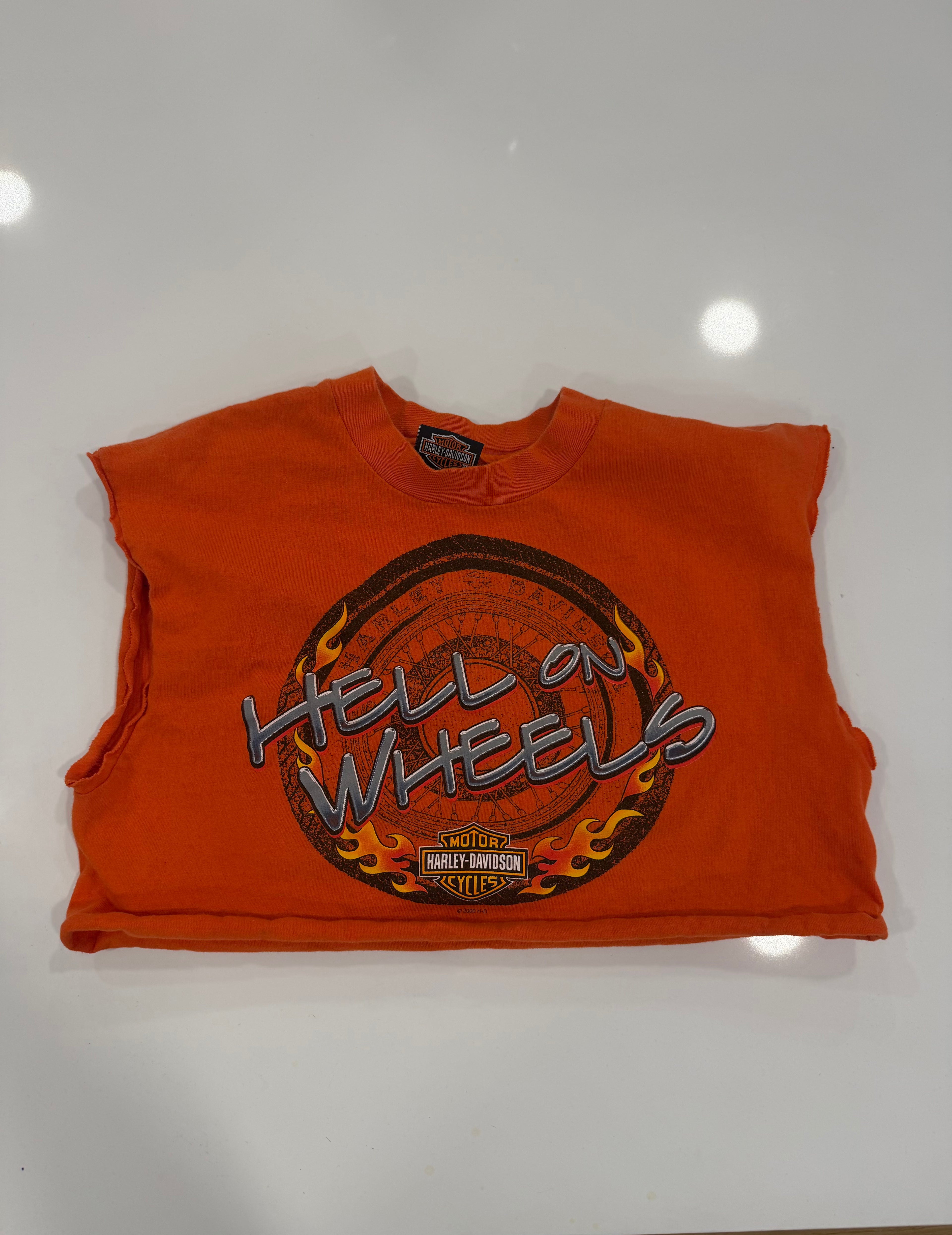 Orange Hell On Wheels tee