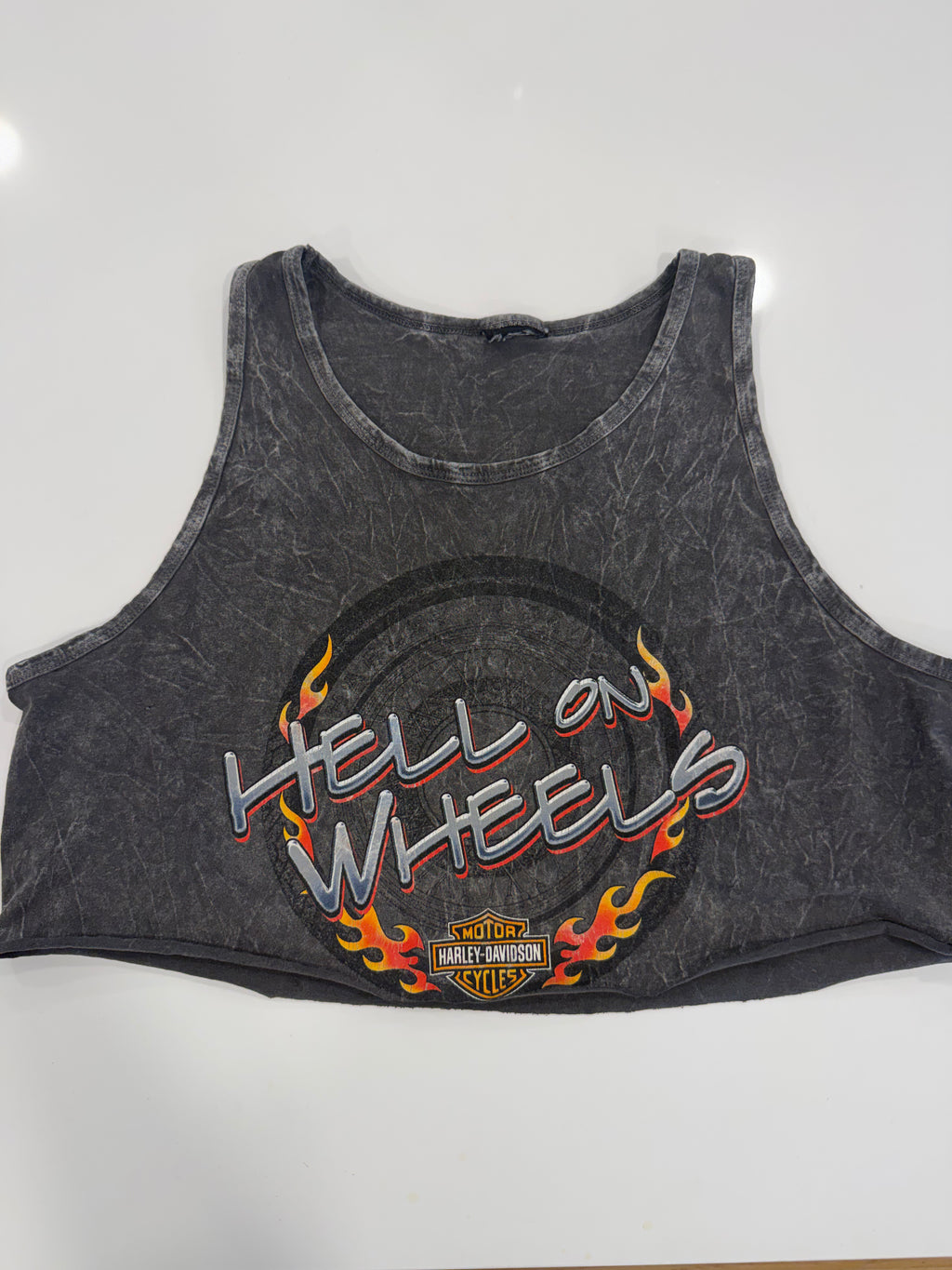 Hell on wheels grey acid wash tank