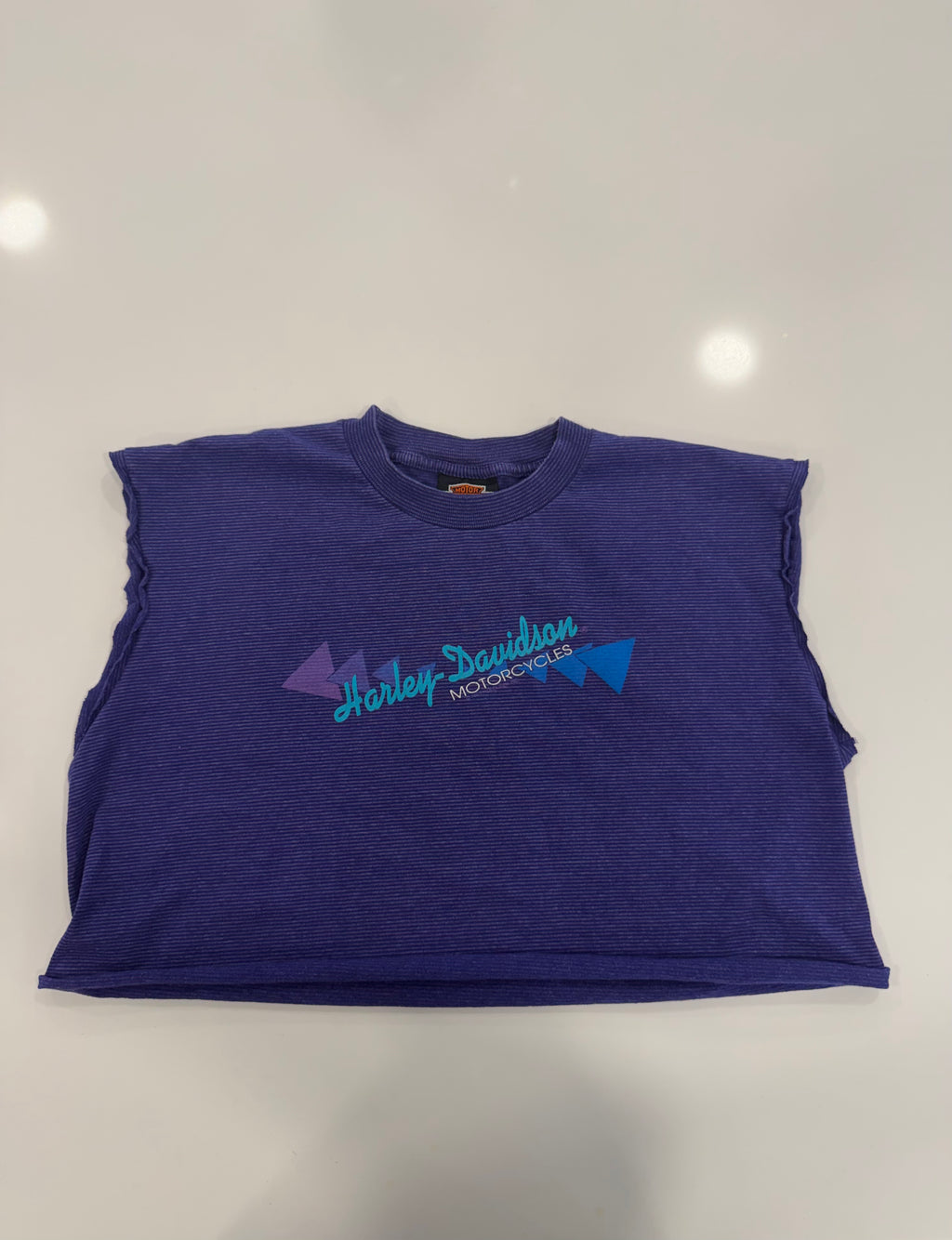 Purple and blue retro tee