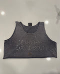 Bad to the bone grey acid wash tank
