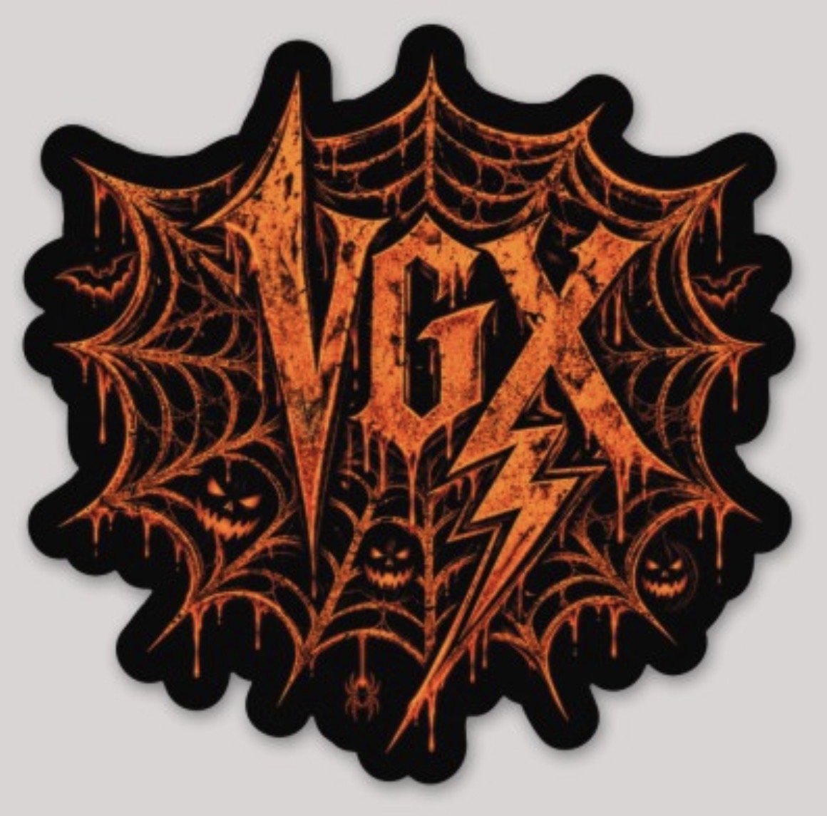 Orange halloween VGX sticker