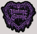 Purple halloween vintage garage sticker