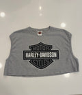 WI grey ribbed cropped muscle tank
