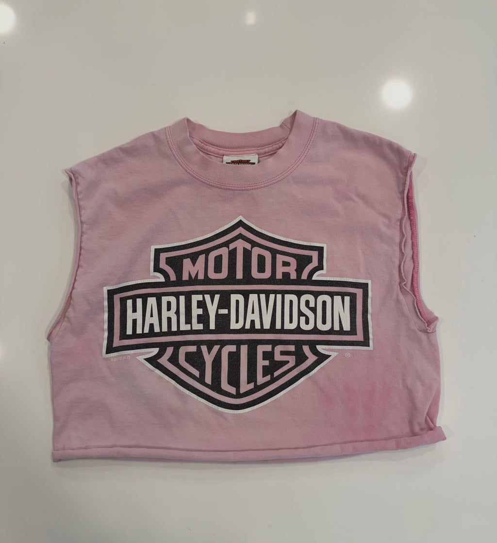 Kentucky light pink cropped tee