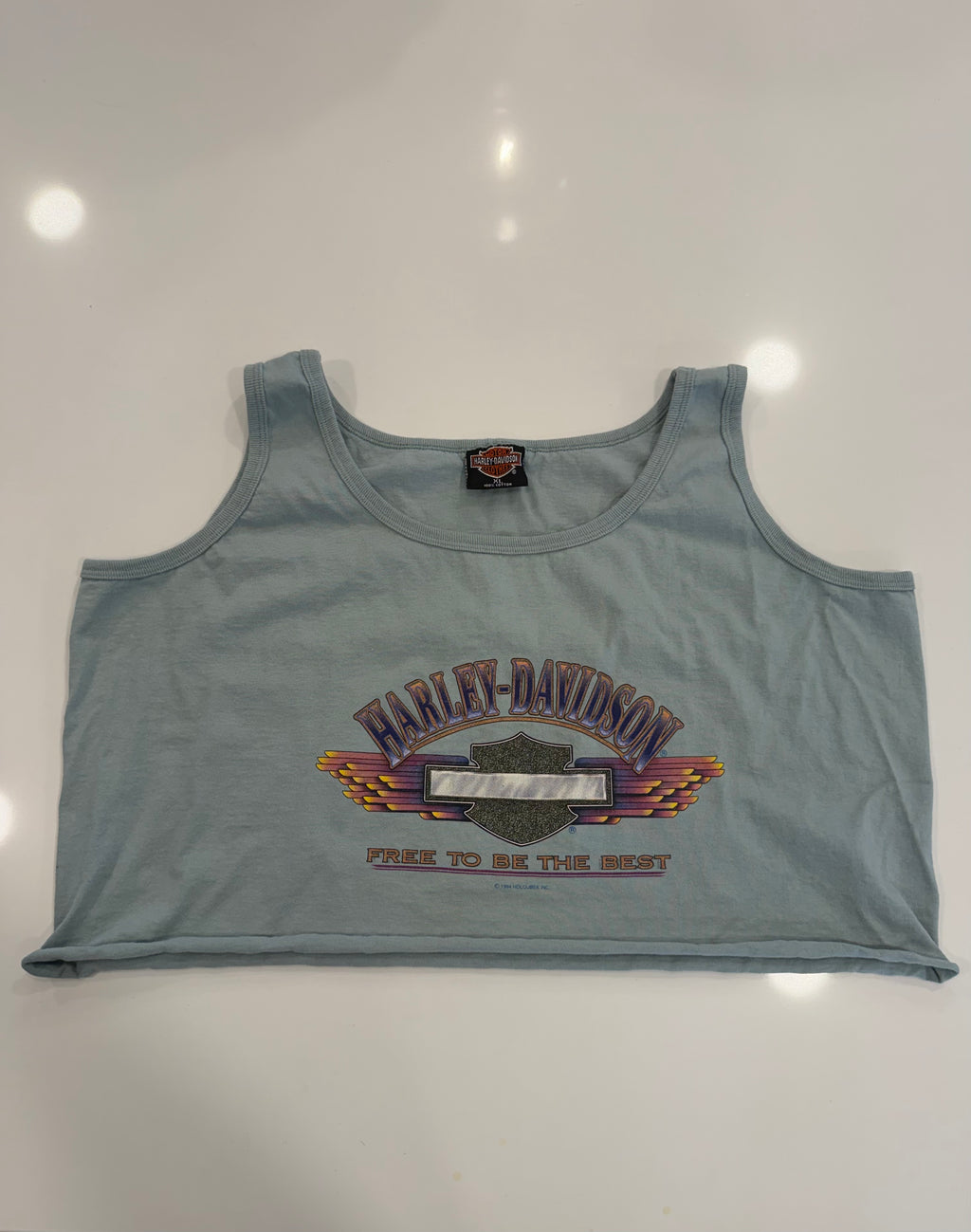 California retro cropped tank