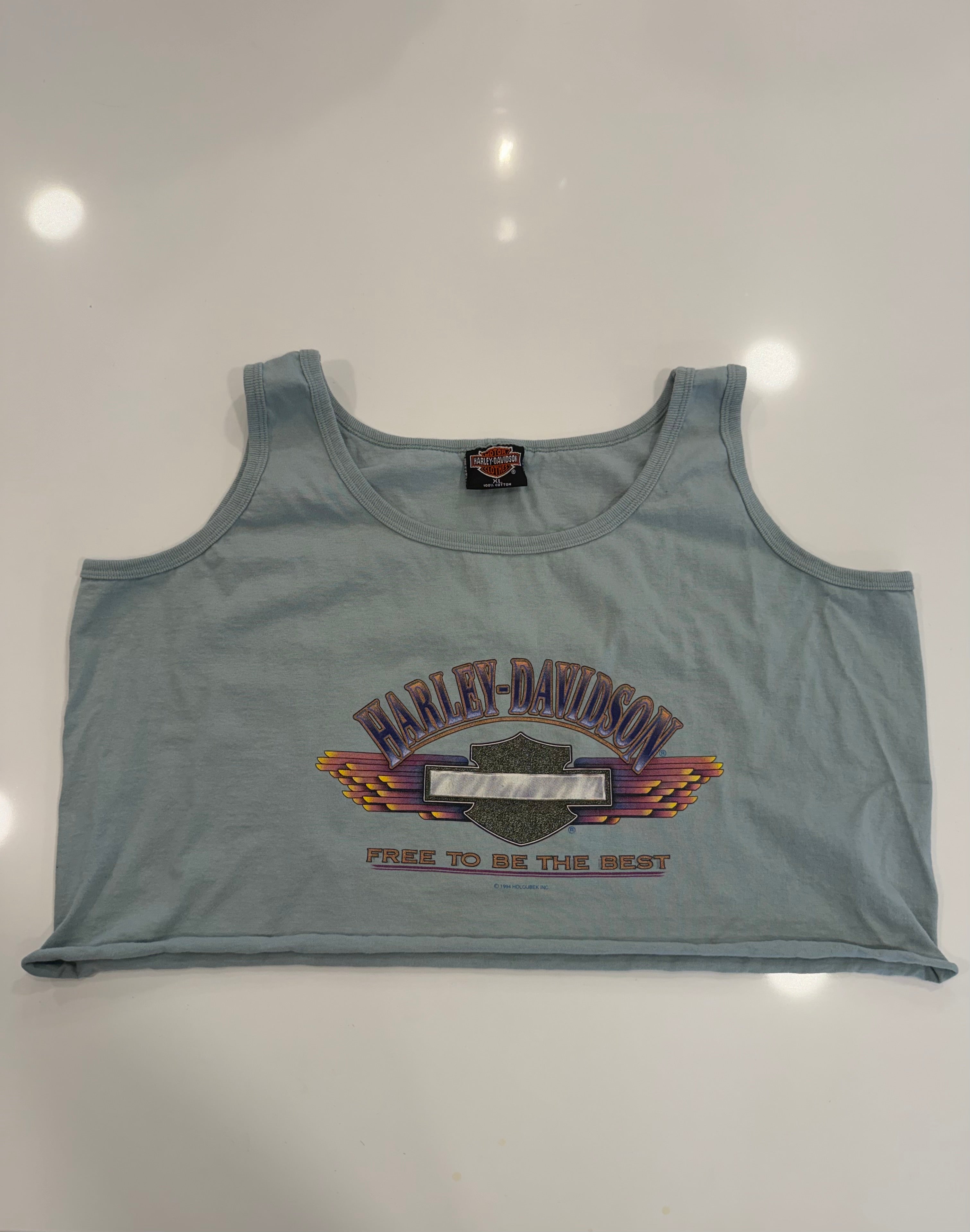California retro cropped tank