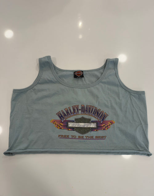 California retro cropped tank