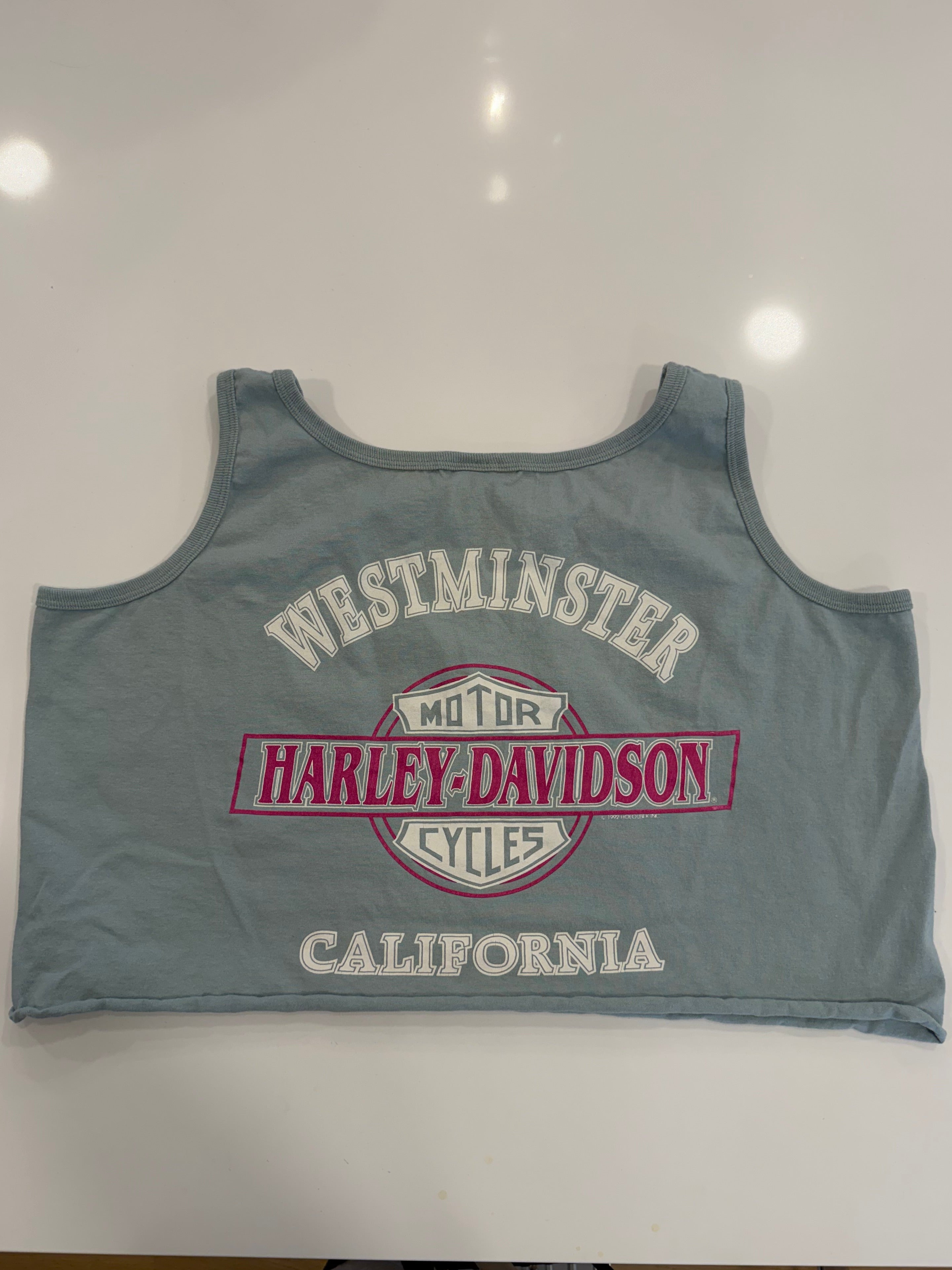 California retro cropped tank