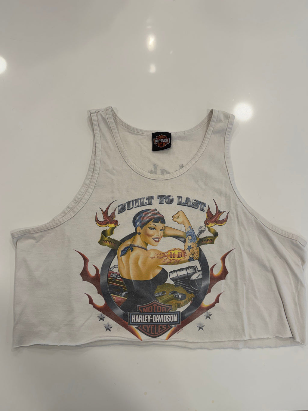 Built to last Iowa cropped tank