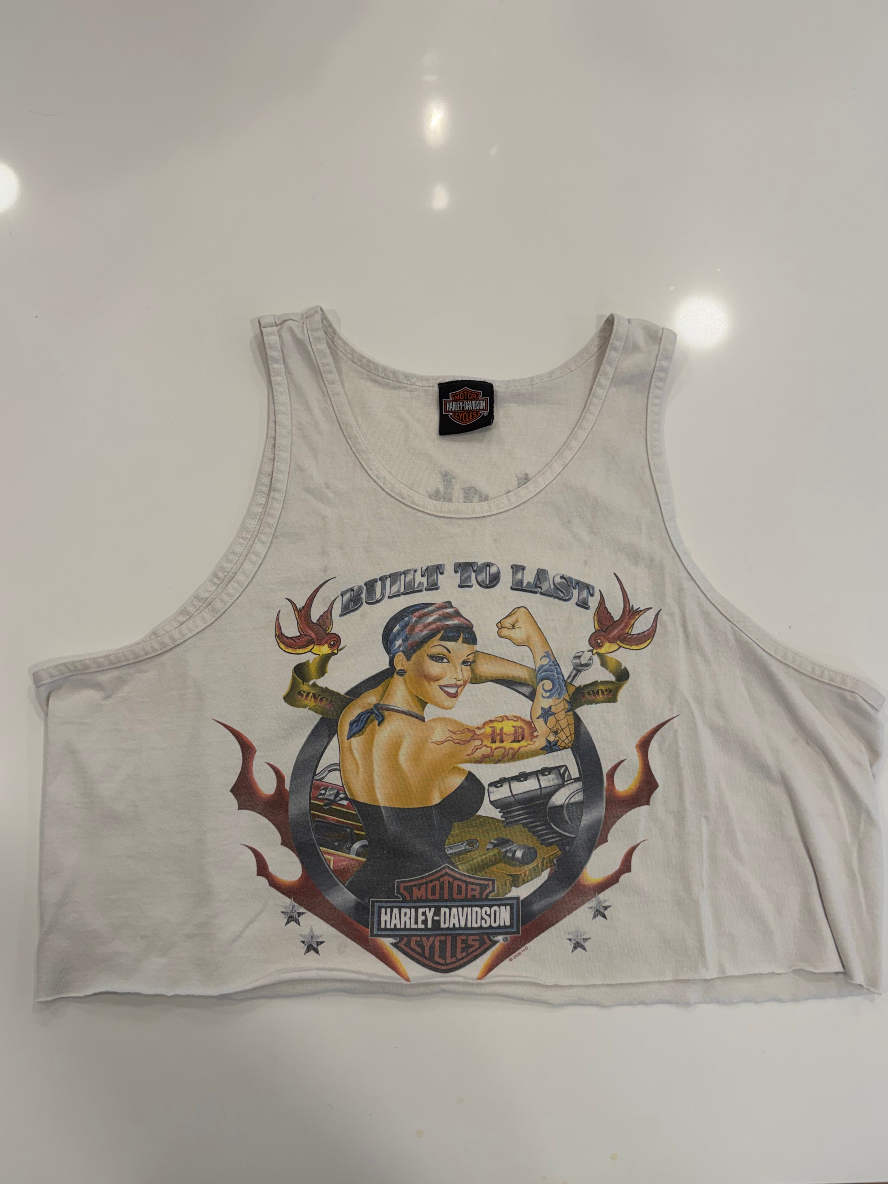 Built to last Iowa cropped tank