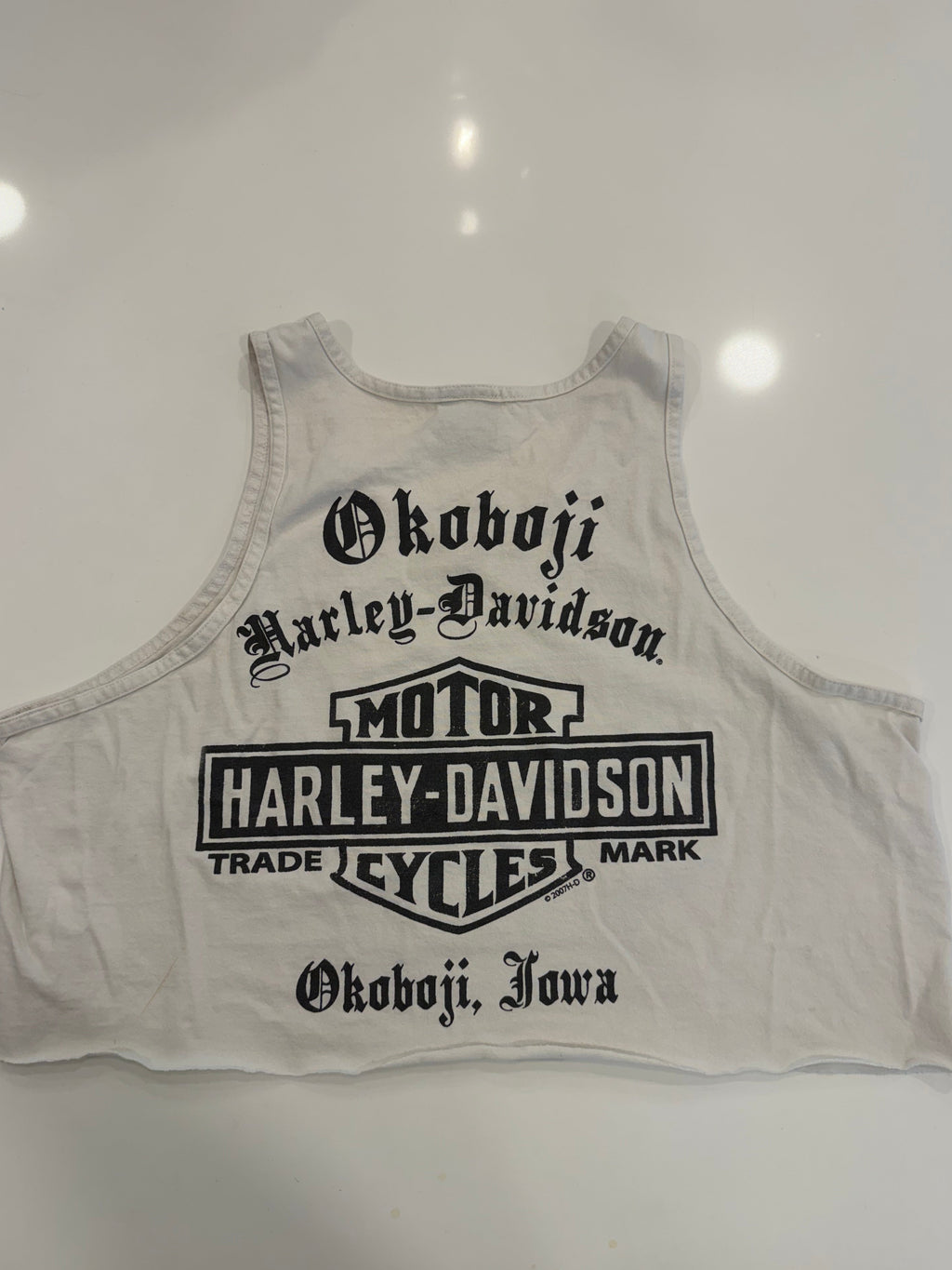 Built to last Iowa cropped tank