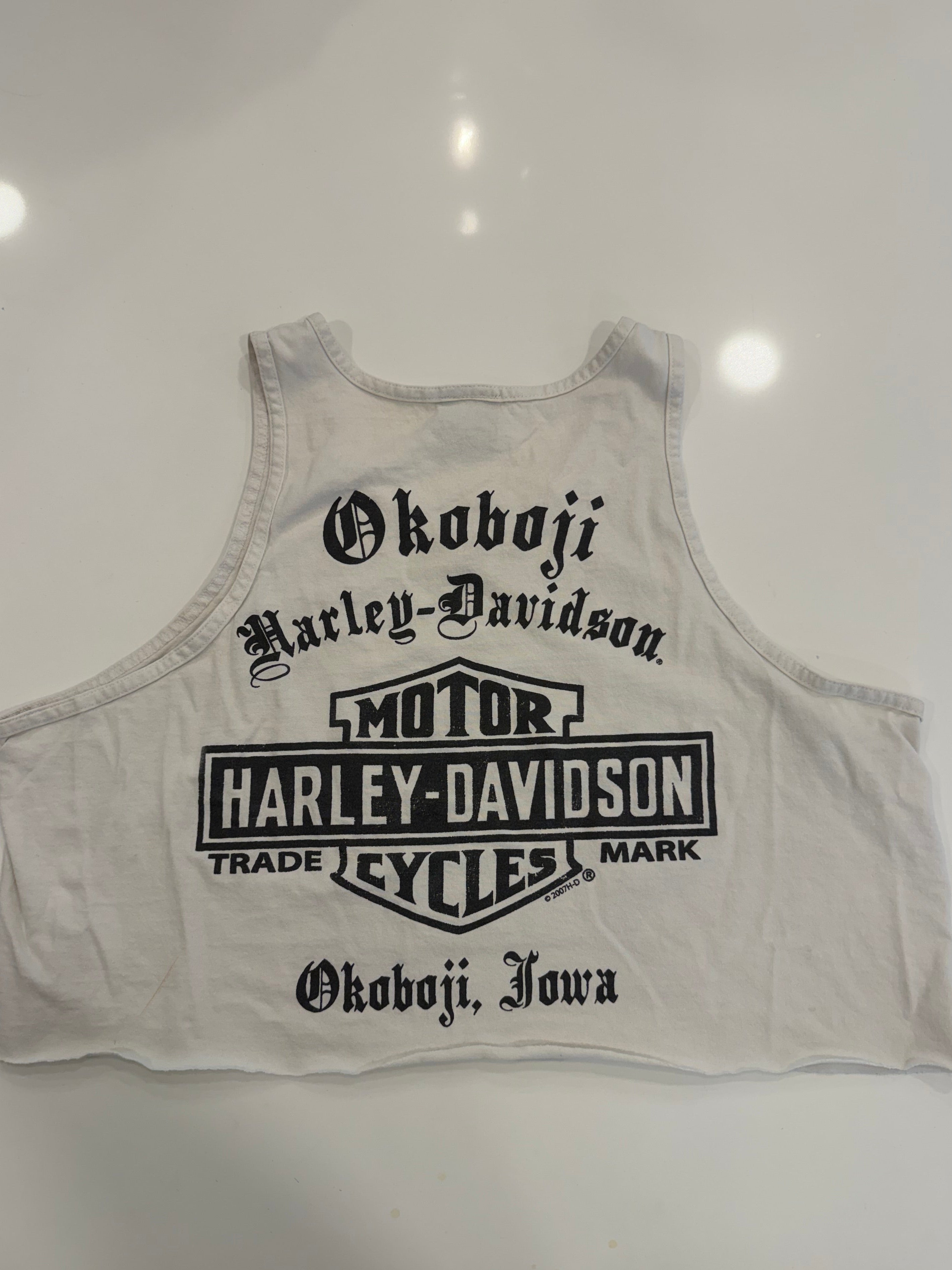Built to last Iowa cropped tank