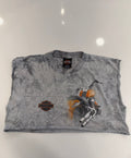 Arizona marble/tie dye cropped tee