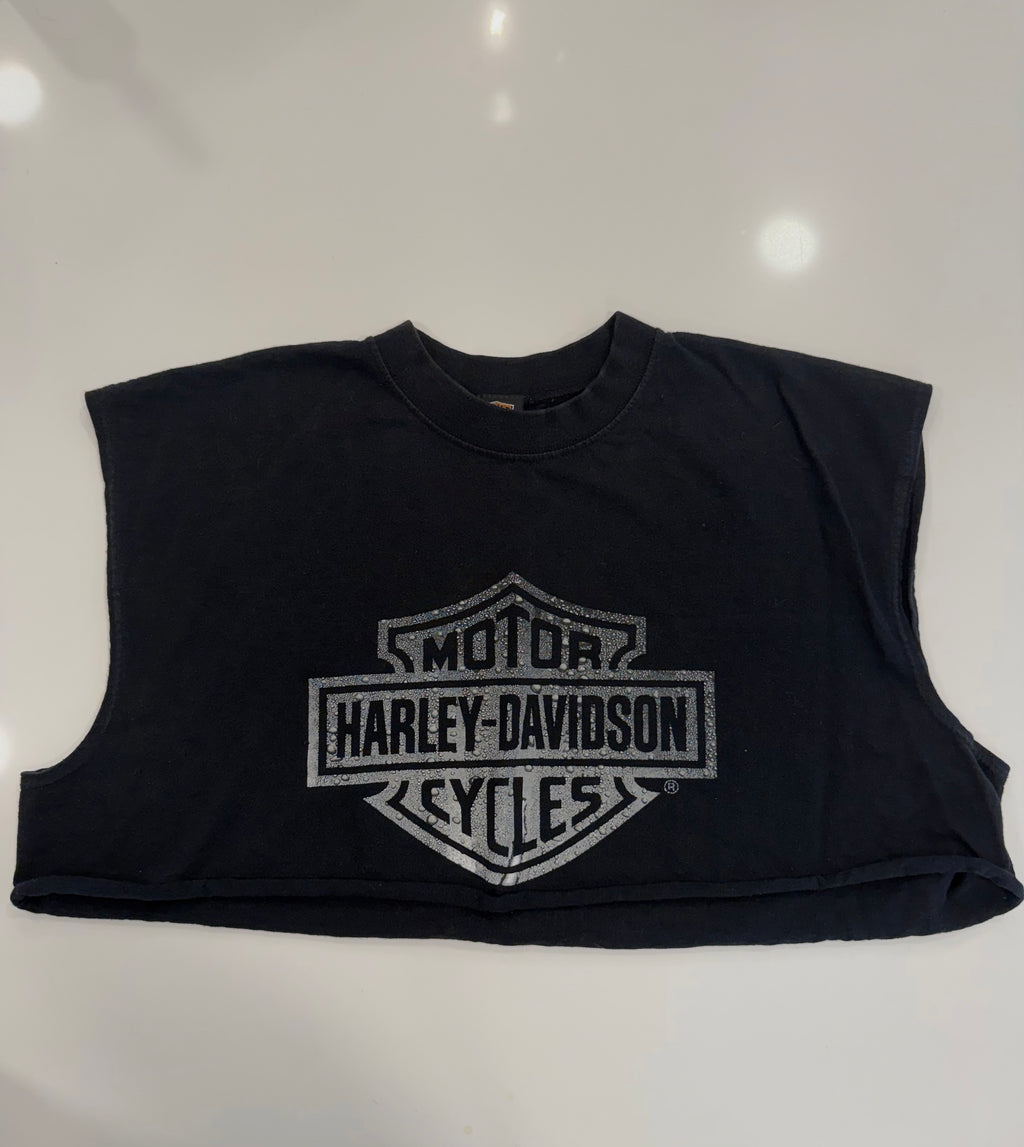 Texas drippy cropped tank