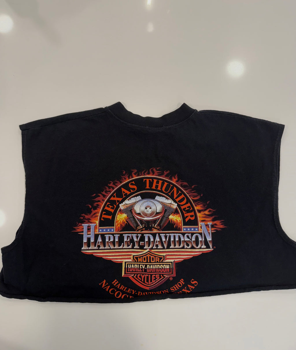 Texas drippy cropped tank