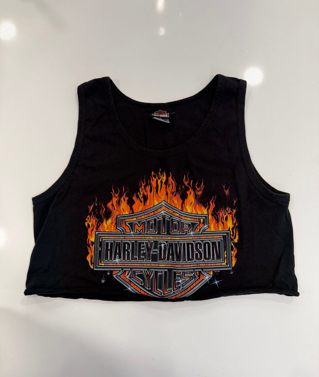 Mississippi flame cropped tank