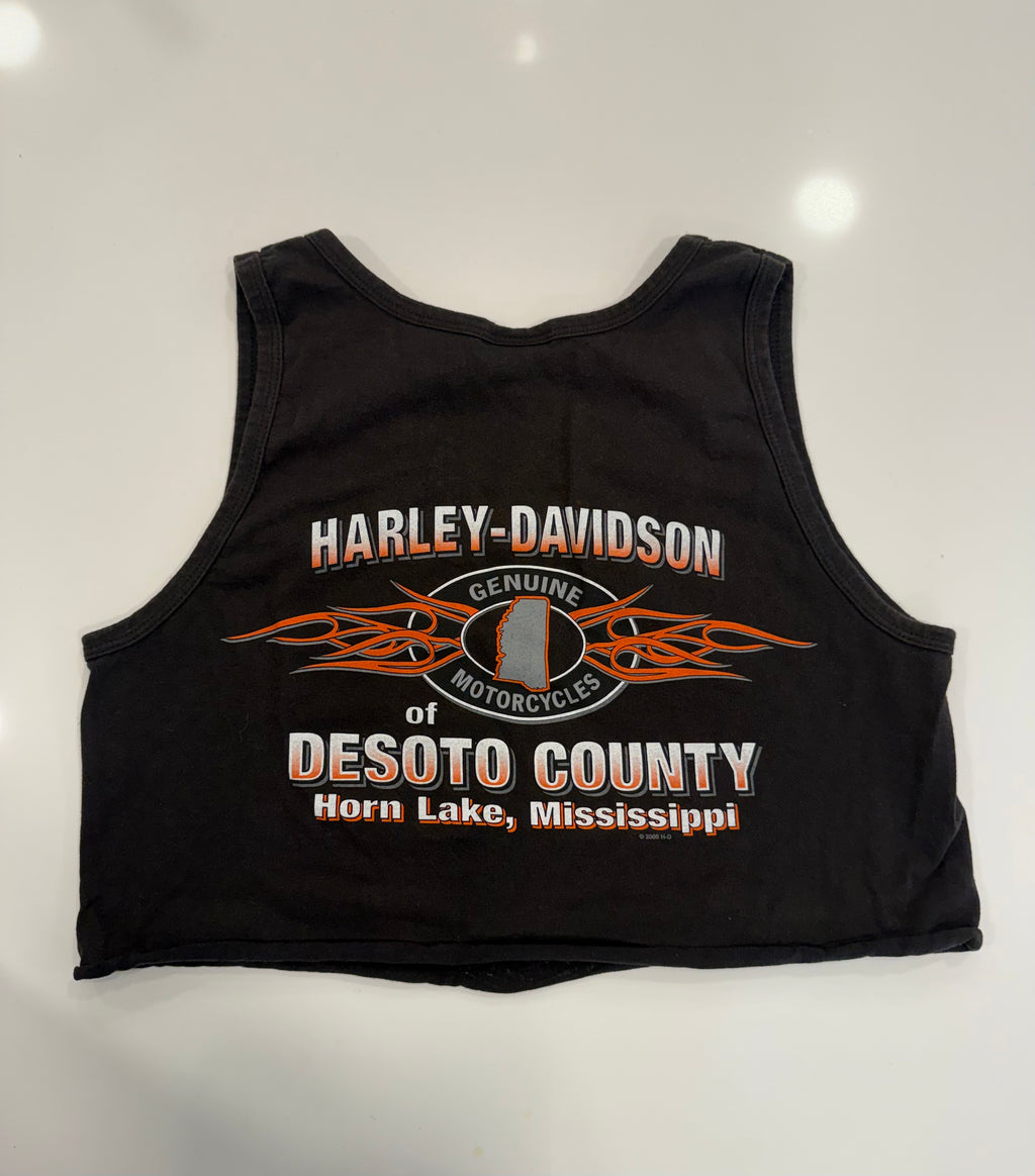 Mississippi flame cropped tank
