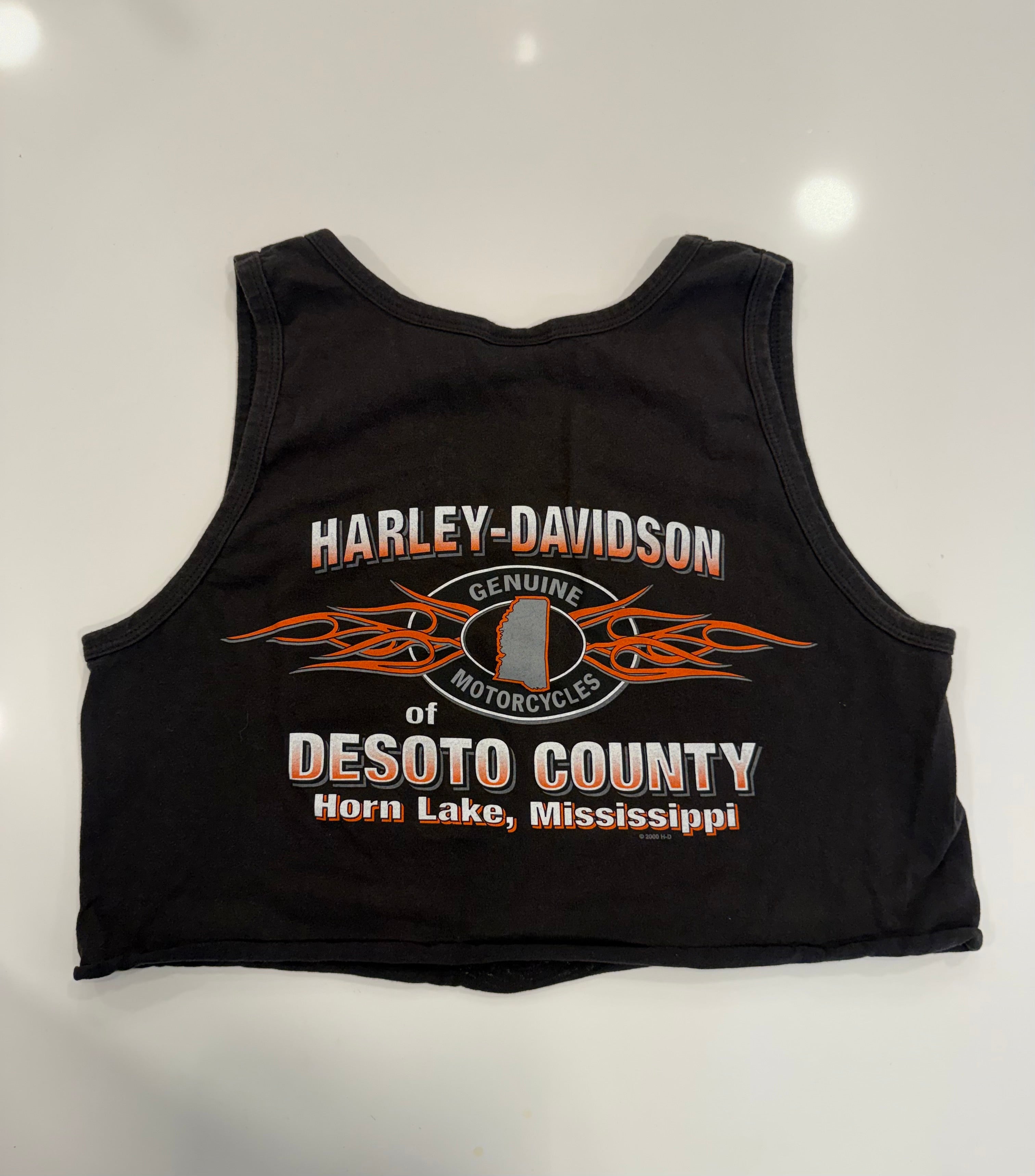 Mississippi flame cropped tank
