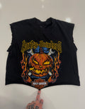 Pumpkin/Halloween cropped tee