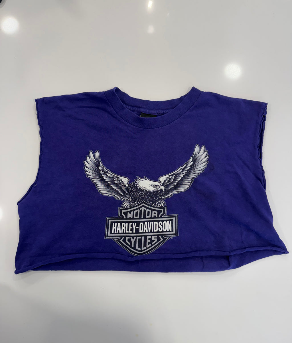Baltimore purple cropped tee