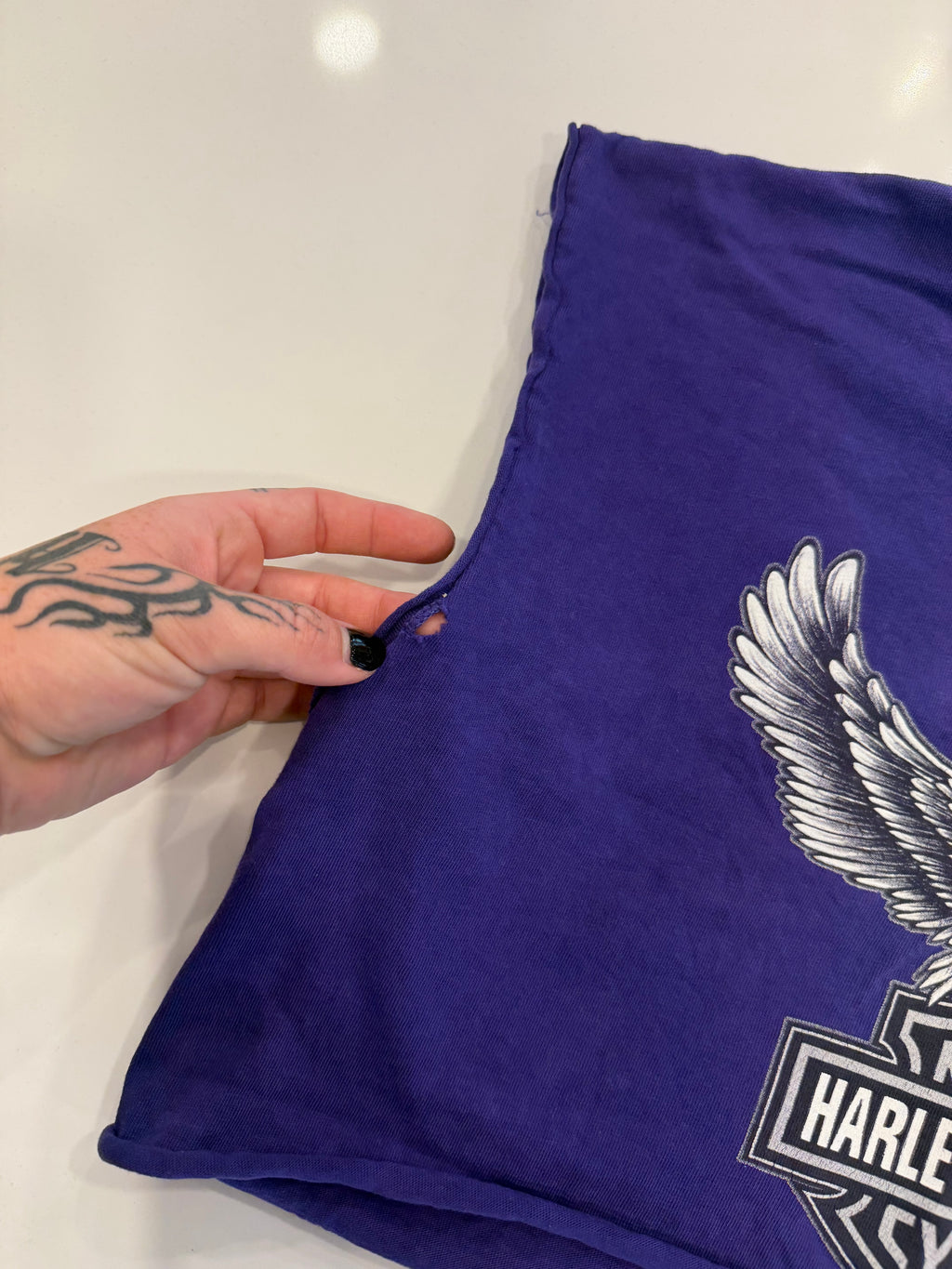 Baltimore purple cropped tee