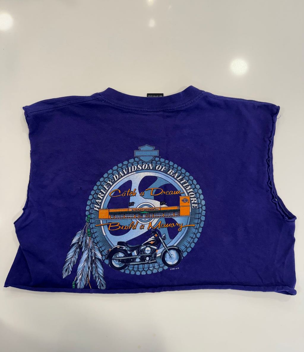 Baltimore purple cropped tee