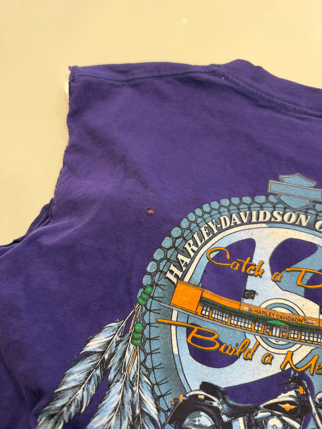 Baltimore purple cropped tee