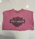 Alabama pink cropped tee