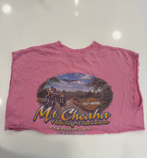Alabama pink cropped tee