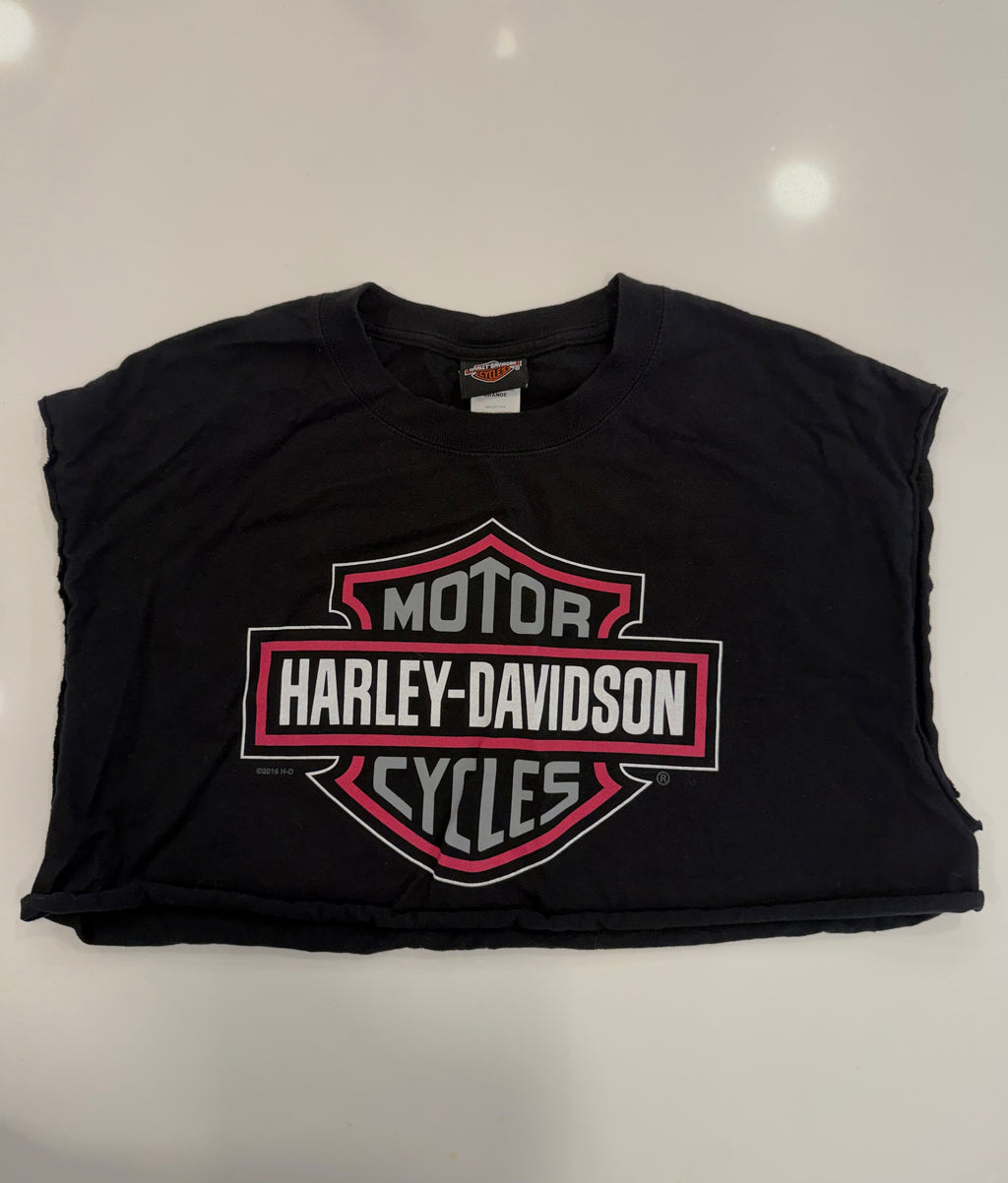 Oregon pink shield cropped tee