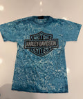 Illnois blue acid/tie dye T shirt
