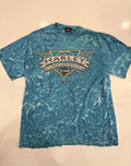 Illinois blue acid wash retro T shirt