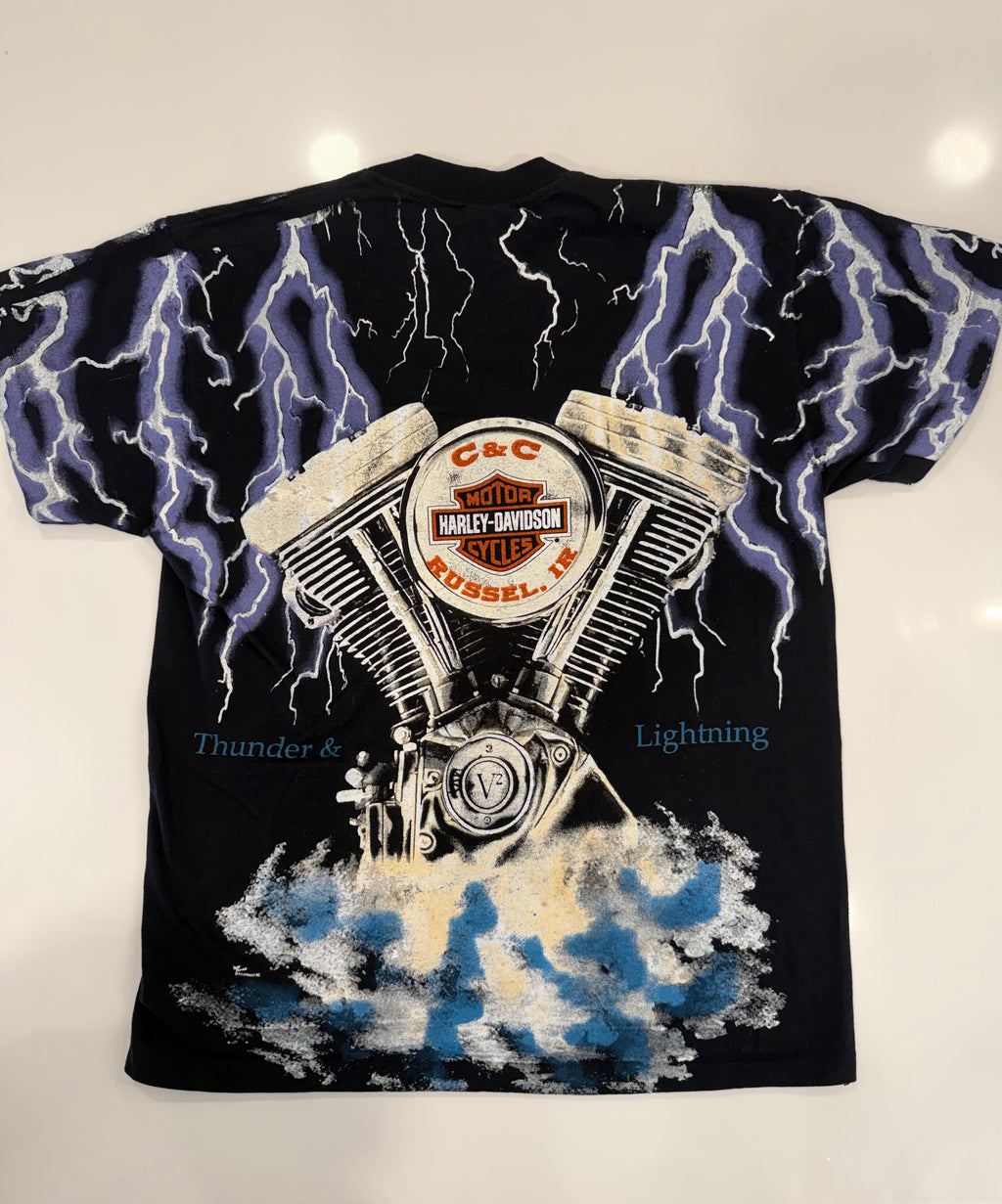 Thunder and lightening bolt T shirt
