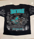 Teal Iron Horse saloon T shirt