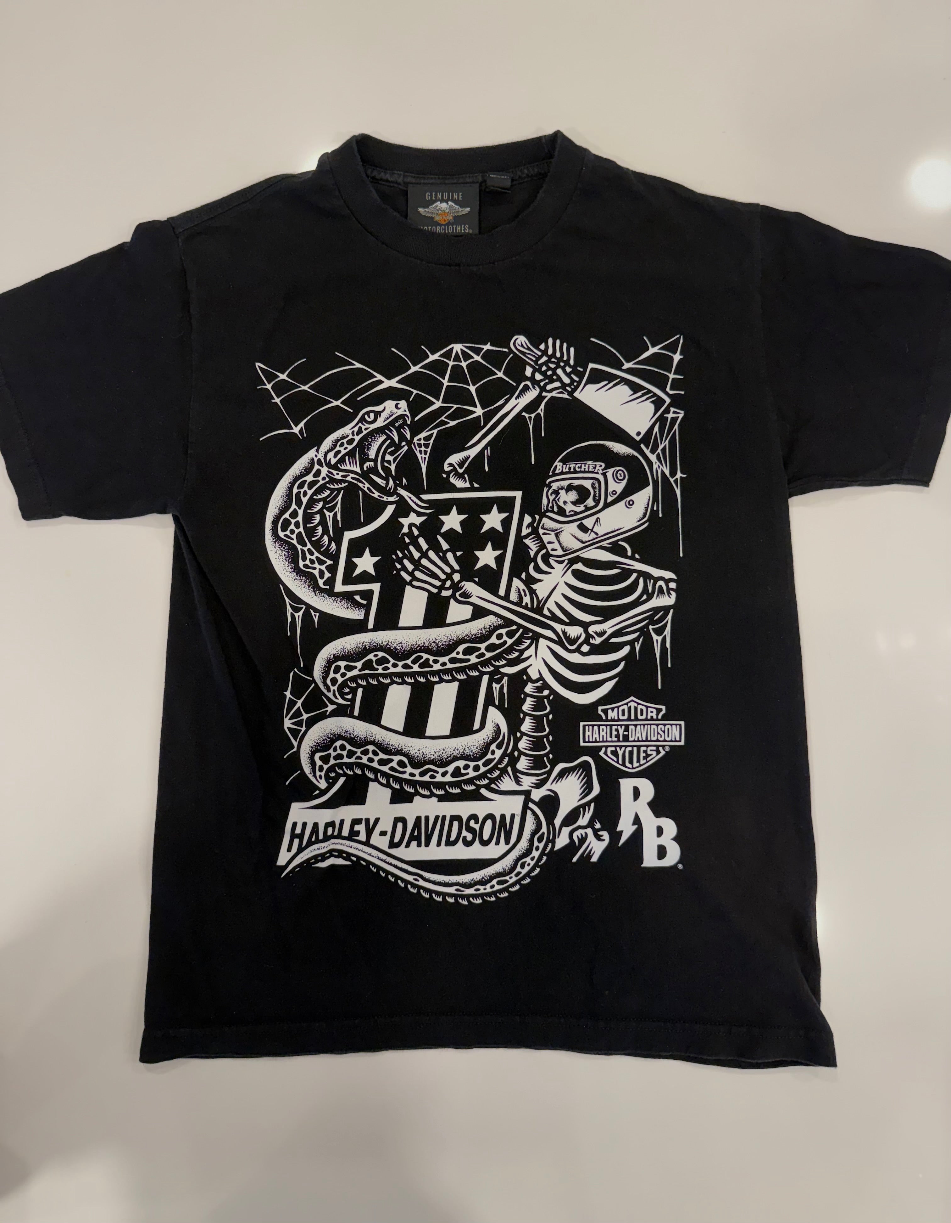 Rusty Butcher x Harley collab shirt